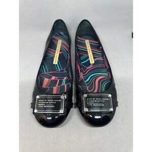 MARC by Marc Jacobs Womens Tag Patent Leather Ballet Flats Size 8 MSRP $250